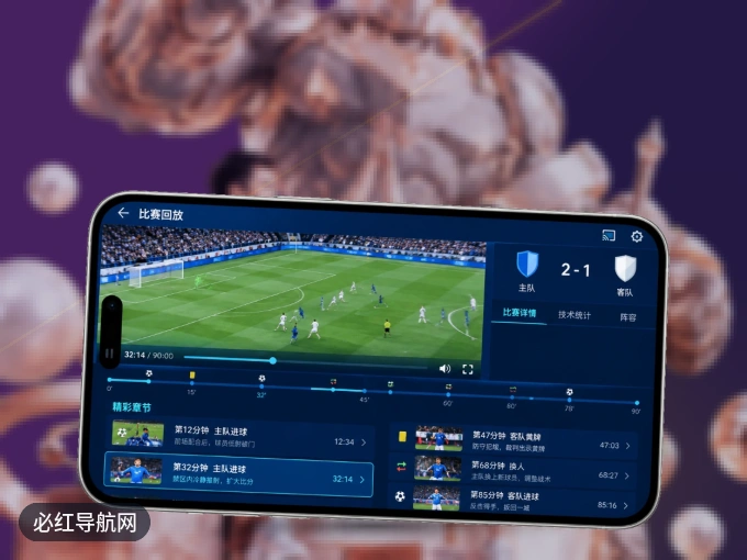 必红导航网 APP，装一次不再错过开赛